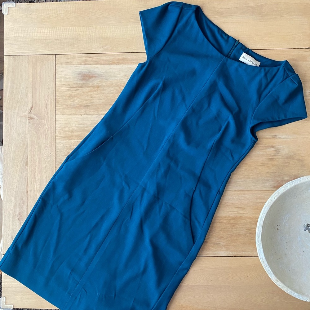M.M. Lafleur Blue midi dress